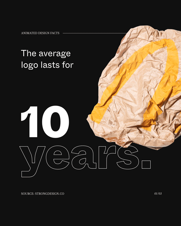 Ein animiertes Bild zeigt eine McDonals Tüte vor schwarzem Hintergrund